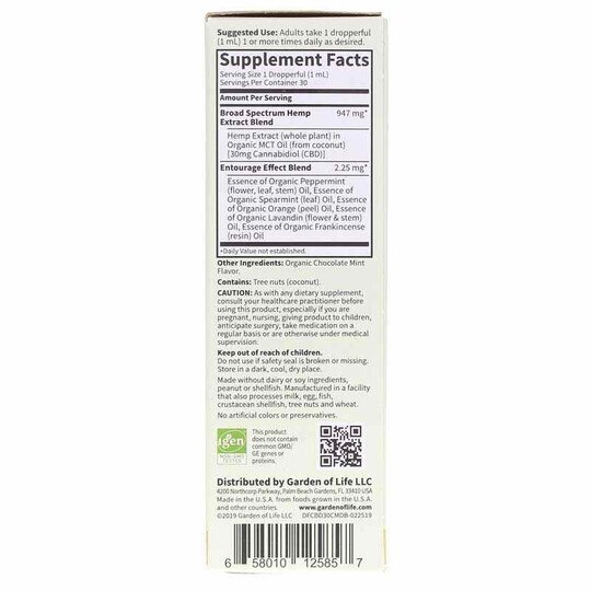 Dr. Formulated CBD 30 Mg Drops, GOL